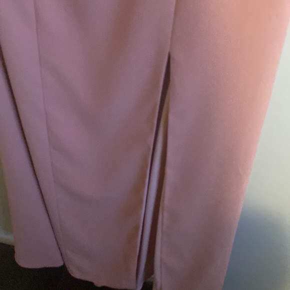 NWT Diamond Cutout Back Trumpet Gown With Front Slit - Picture 4 of 9